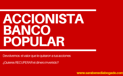 DEVOLVEMOS A TUS ACCIONES EL VALOR QUE INJUSTAMENTE LES QUITARON.